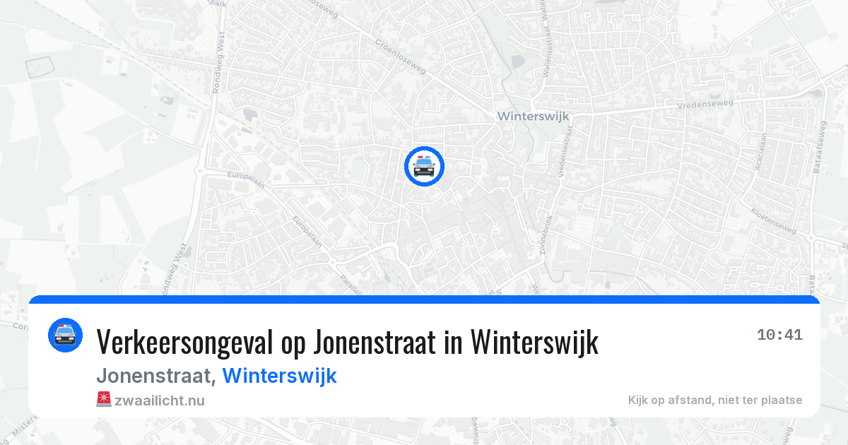 Verkeersongeval op Jonenstraat in Winterswijk — 19 mei 2026