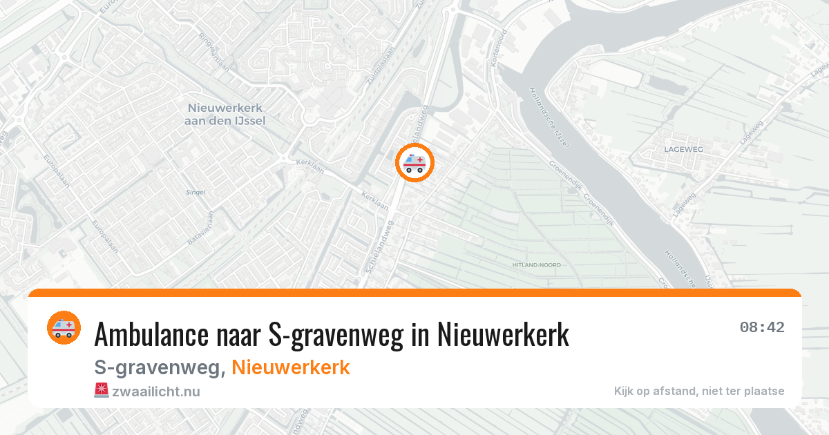 Ambulance naar S-gravenweg in Nieuwerkerk — 17 jul 2026