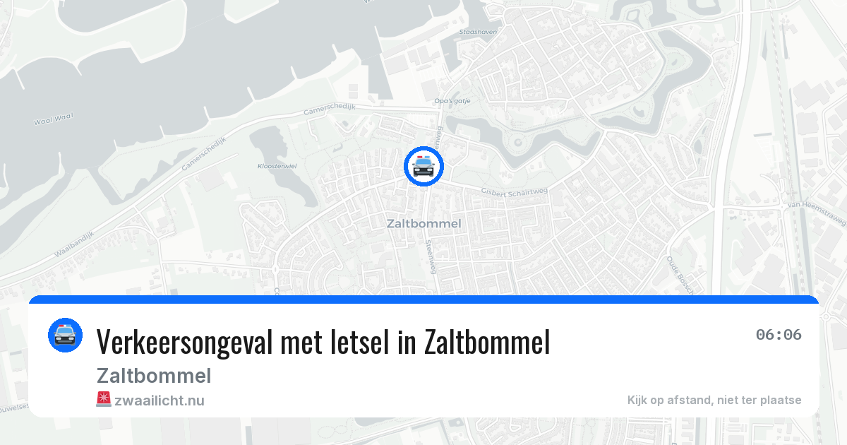 Verkeersongeval met letsel in Zaltbommel — 7 apr 2026