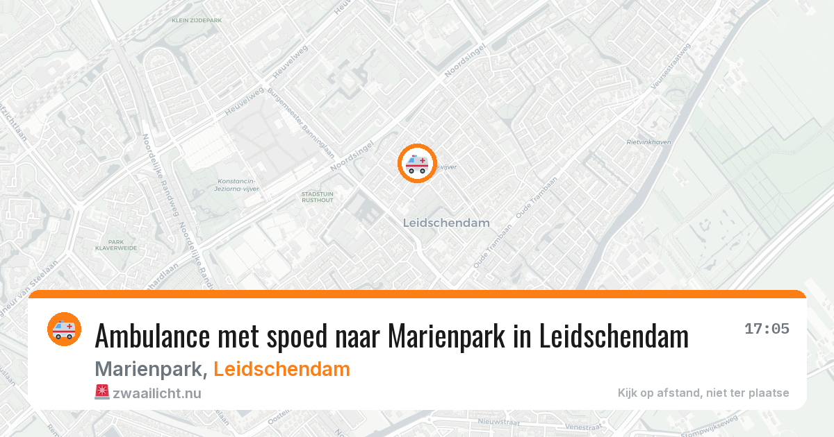 Ambulance met spoed naar Marienpark in Leidschendam — 3 jun 2026
