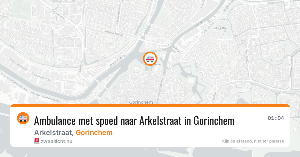 Ambulance met spoed naar Arkelstraat in Gorinchem — 15 jul 2026