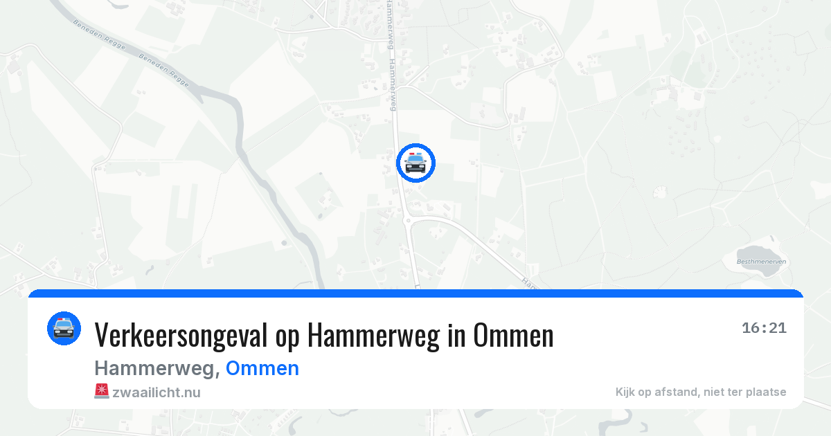 Verkeersongeval op Hammerweg in Ommen — 26 mei 2026