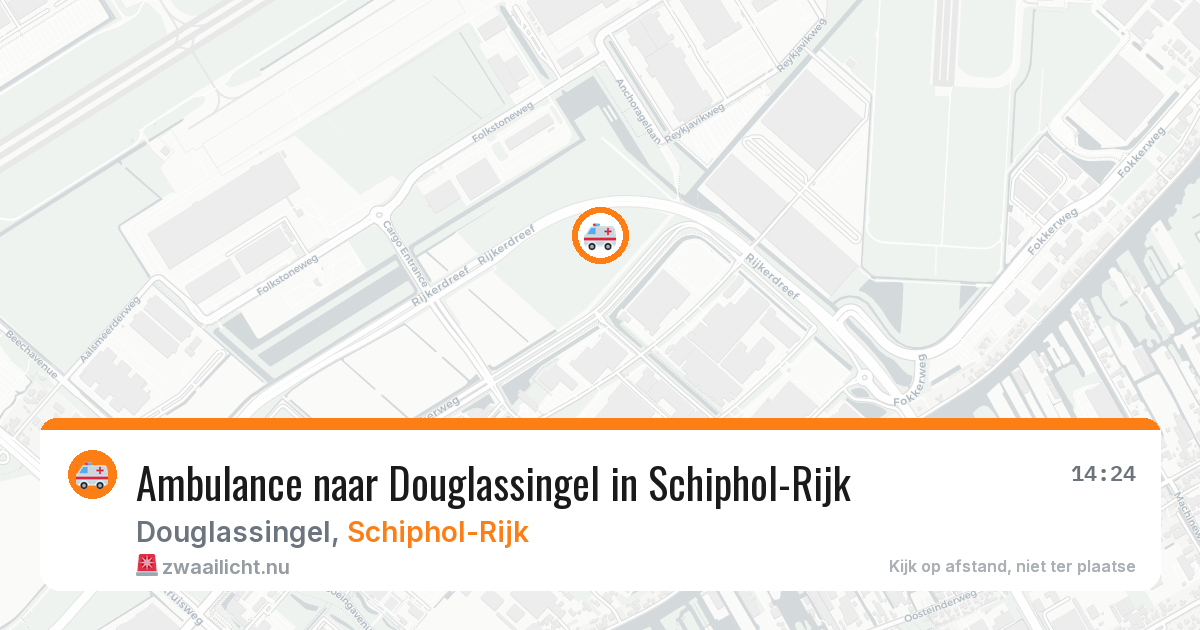 Ambulance naar Douglassingel in Schiphol-Rijk — 7 jul 2026