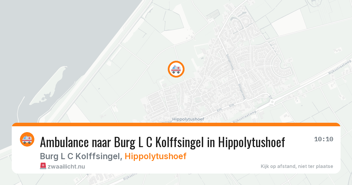 Ambulance naar Burg L C Kolffsingel in Hippolytushoef — 23 apr 2026