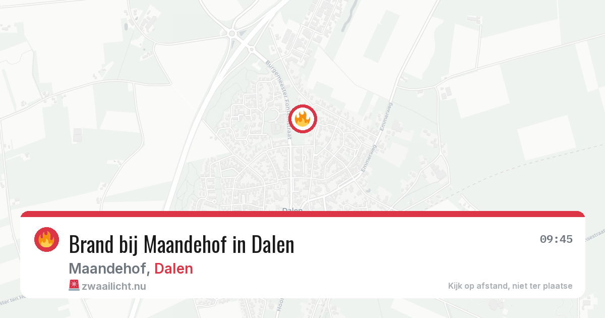 Brand bij Maandehof in Dalen — 28 mei 2026