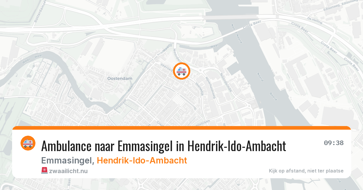 Ambulance naar Emmasingel in Hendrik-Ido-Ambacht — 15 jul 2026