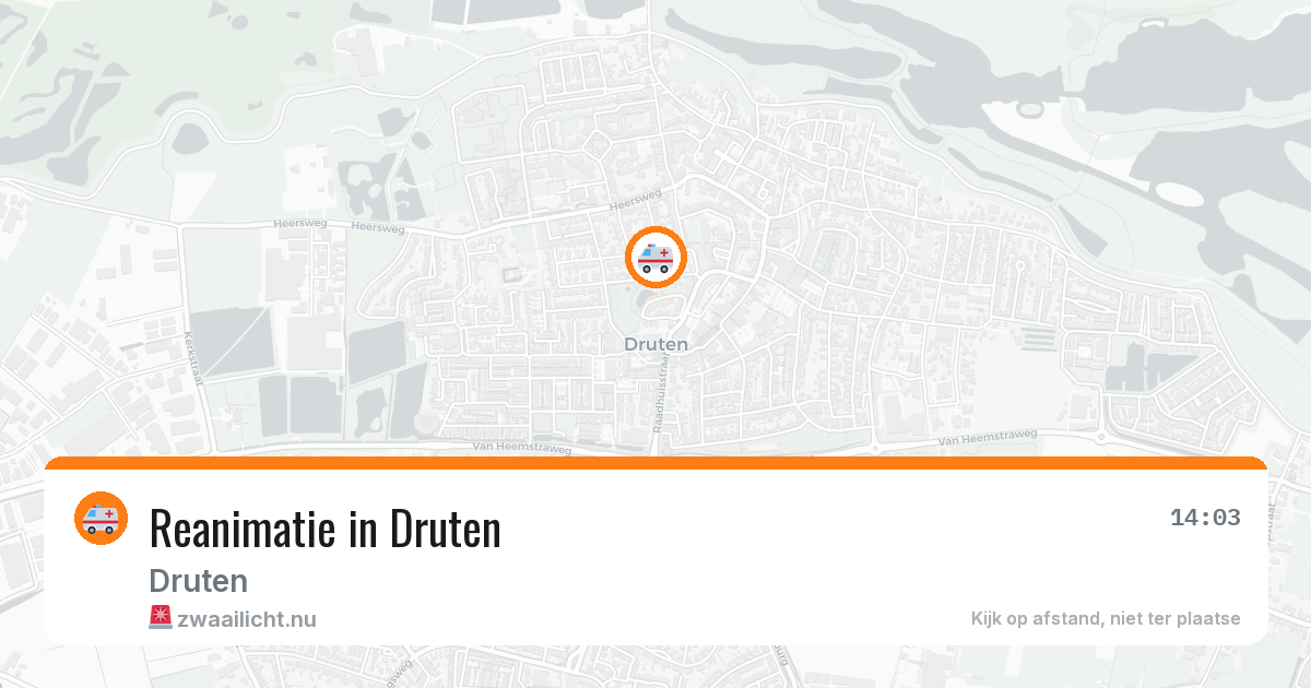 Reanimatie in Druten — 9 jul 2026