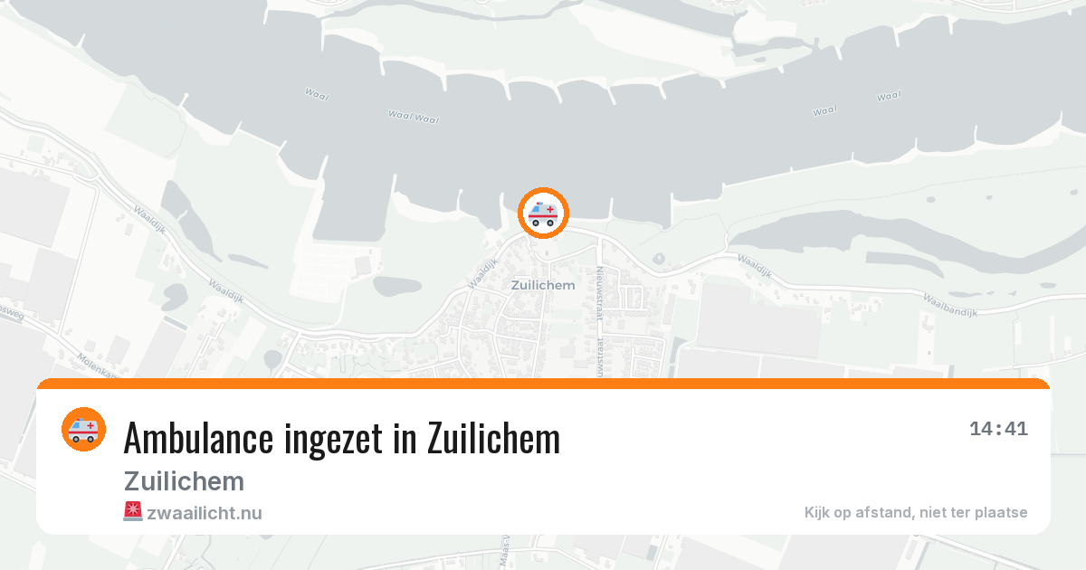 Ambulance ingezet in Zuilichem — 31 mrt 2026