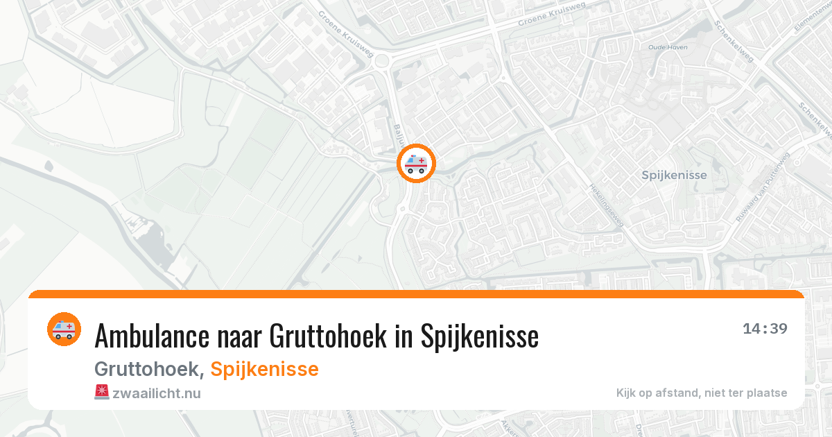 Ambulance naar Gruttohoek in Spijkenisse — 17 jul 2026