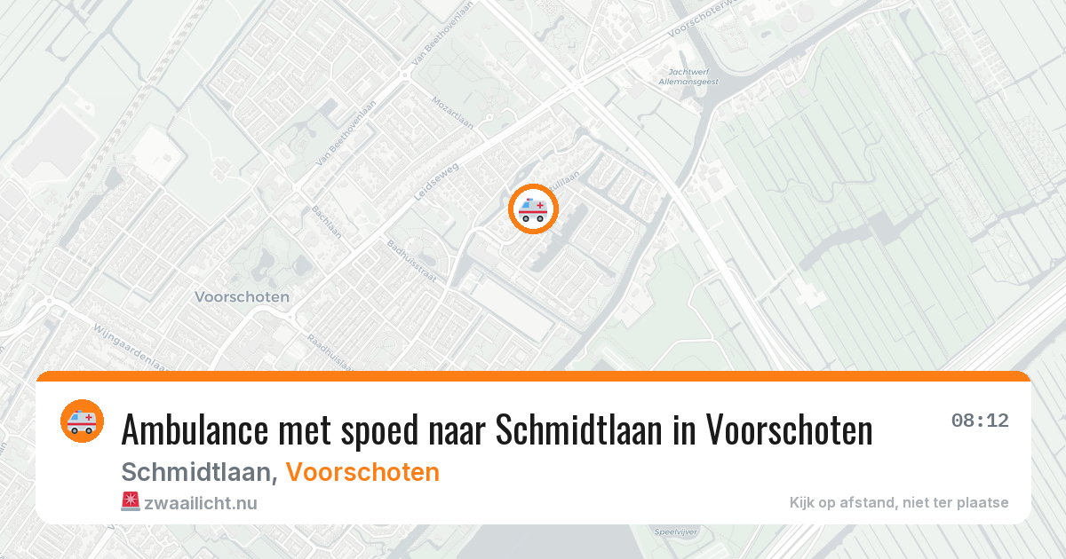 Ambulance met spoed naar Schmidtlaan in Voorschoten — 17 feb 2026