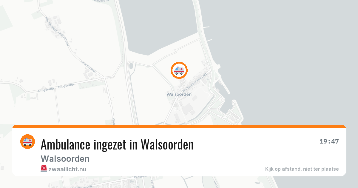 Ambulance ingezet in Walsoorden — 31 mei 2026