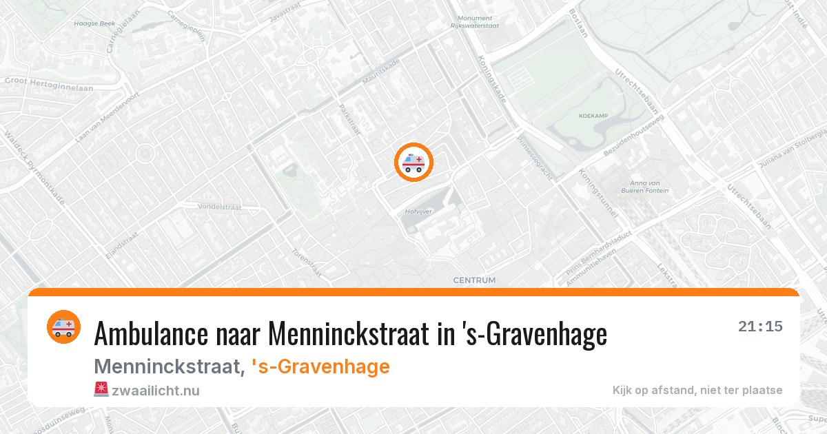 Ambulance naar Menninckstraat in 's-Gravenhage — 31 jan 2026