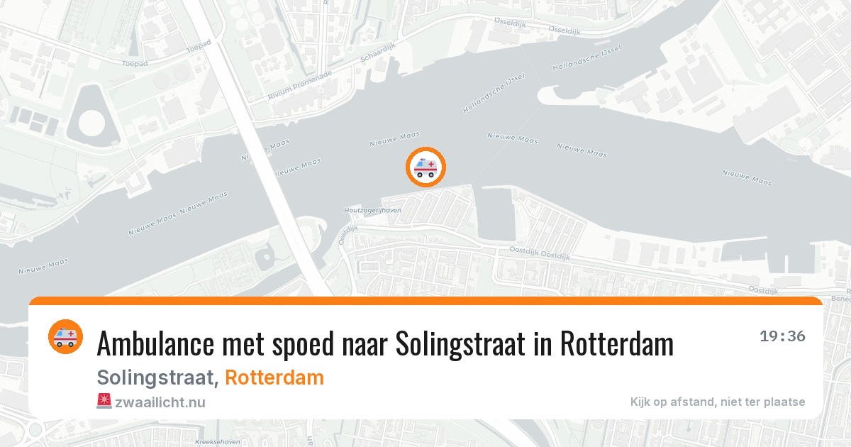 Ambulance met spoed naar Solingstraat in Rotterdam — 16 jul 2026