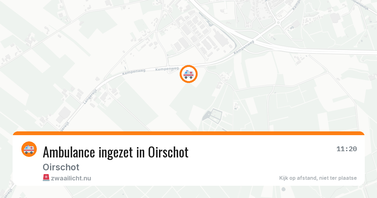 Ambulance ingezet in Oirschot — 10 jul 2026