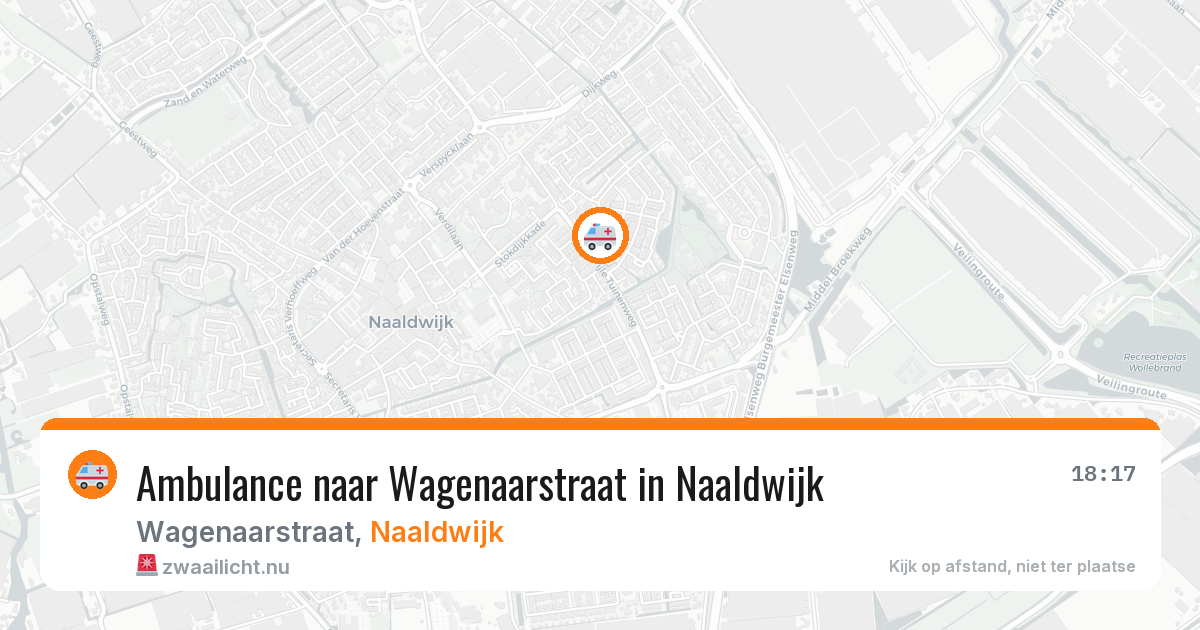 Ambulance naar Wagenaarstraat in Naaldwijk — 17 jul 2026
