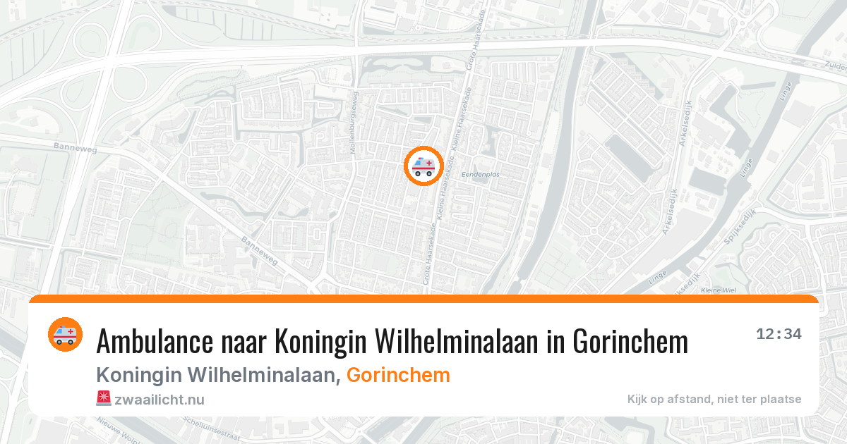 Ambulance naar Koningin Wilhelminalaan in Gorinchem — 5 jun 2026