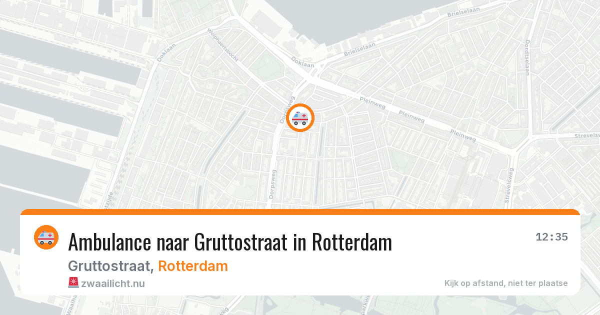 Ambulance naar Gruttostraat in Rotterdam — 22 mrt 2026