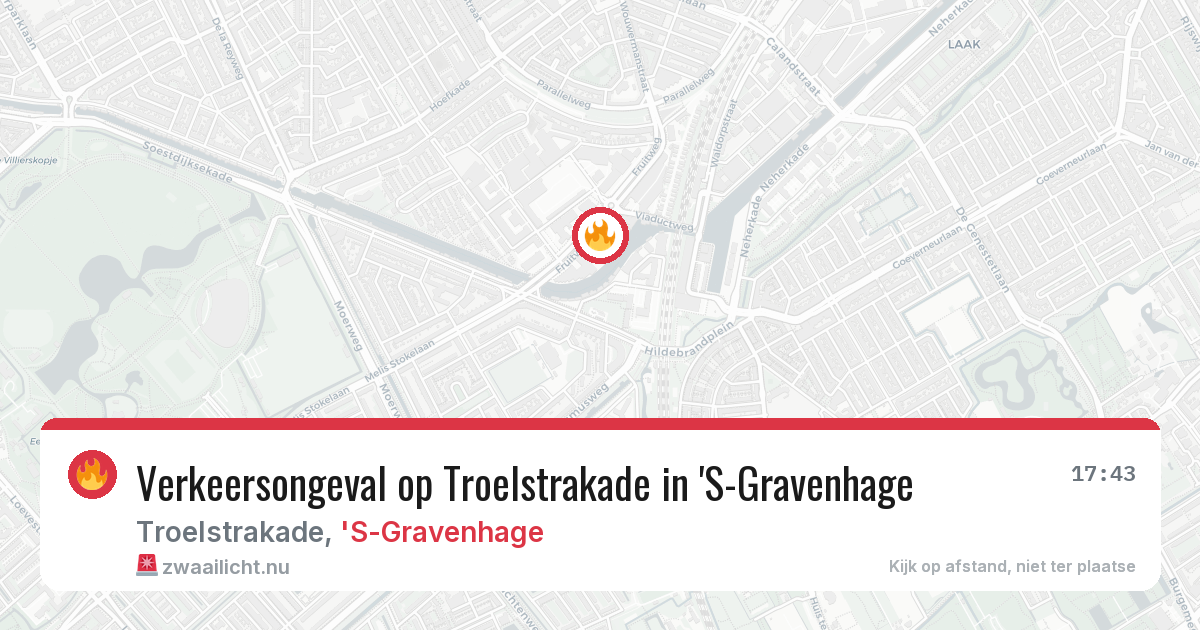 Verkeersongeval op Troelstrakade in 'S-Gravenhage — 20 mrt 2026