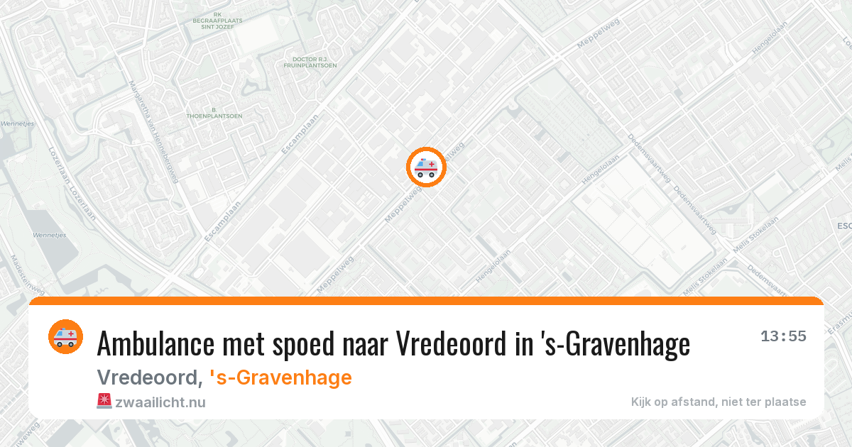 Ambulance met spoed naar Vredeoord in 's-Gravenhage — 10 jul 2026