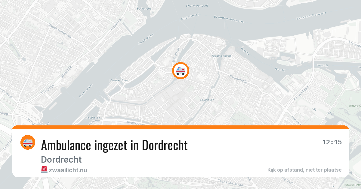 Ambulance ingezet in Dordrecht — 12 jul 2026