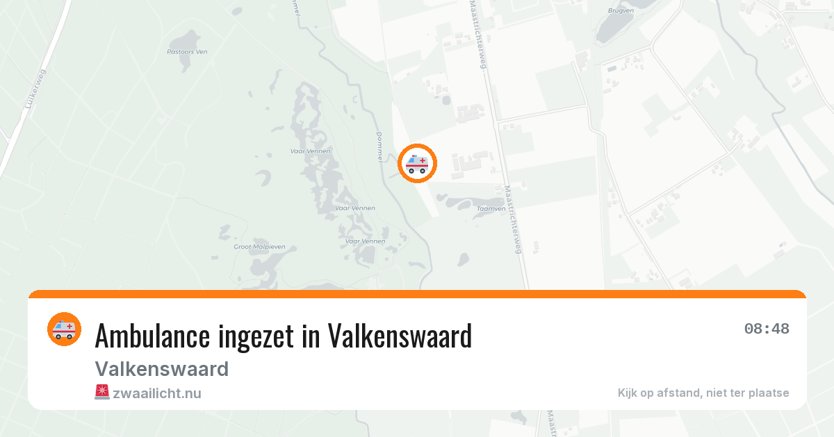Ambulance ingezet in Valkenswaard — 11 jul 2026