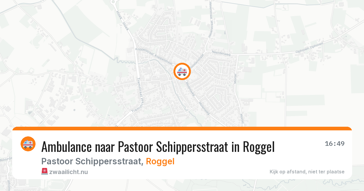 Ambulance naar Pastoor Schippersstraat in Roggel — 2 jul 2026