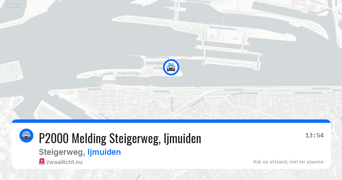 P2000 Melding Steigerweg, Ijmuiden — 23 mrt 2026
