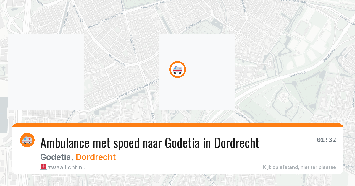 Ambulance met spoed naar Godetia in Dordrecht — 10 jul 2026