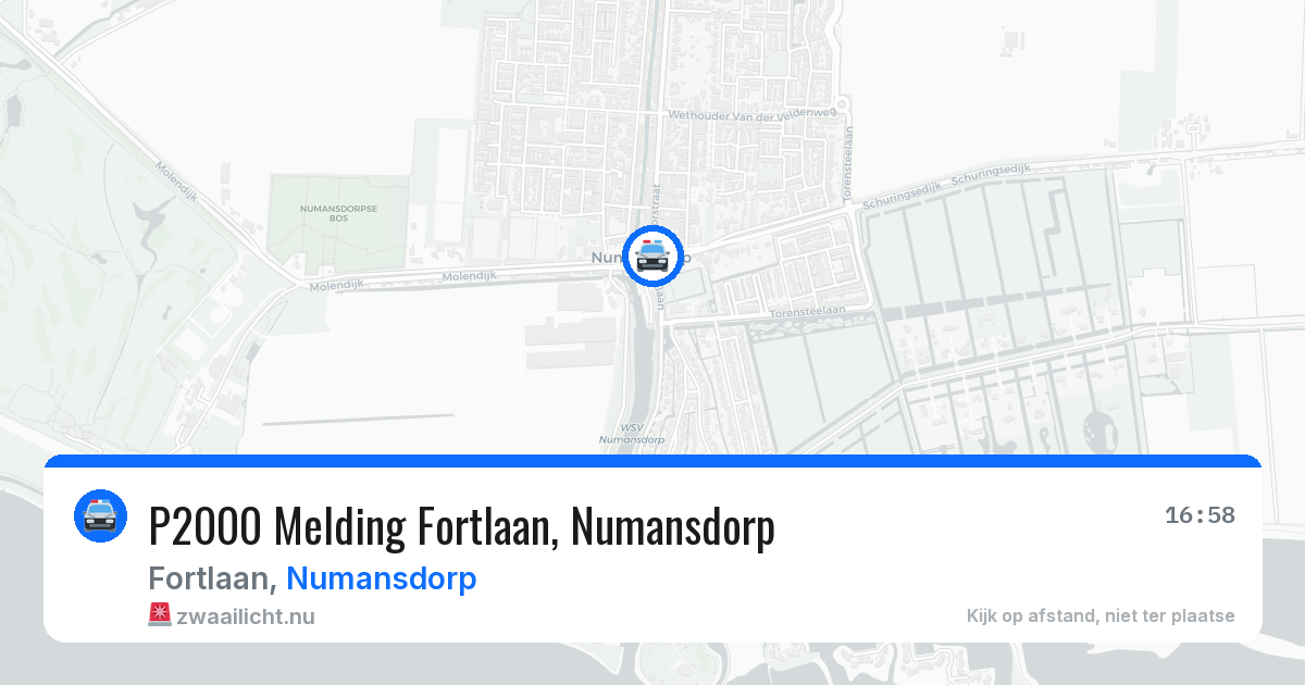 P2000 Melding Fortlaan, Numansdorp — 22 mei 2026