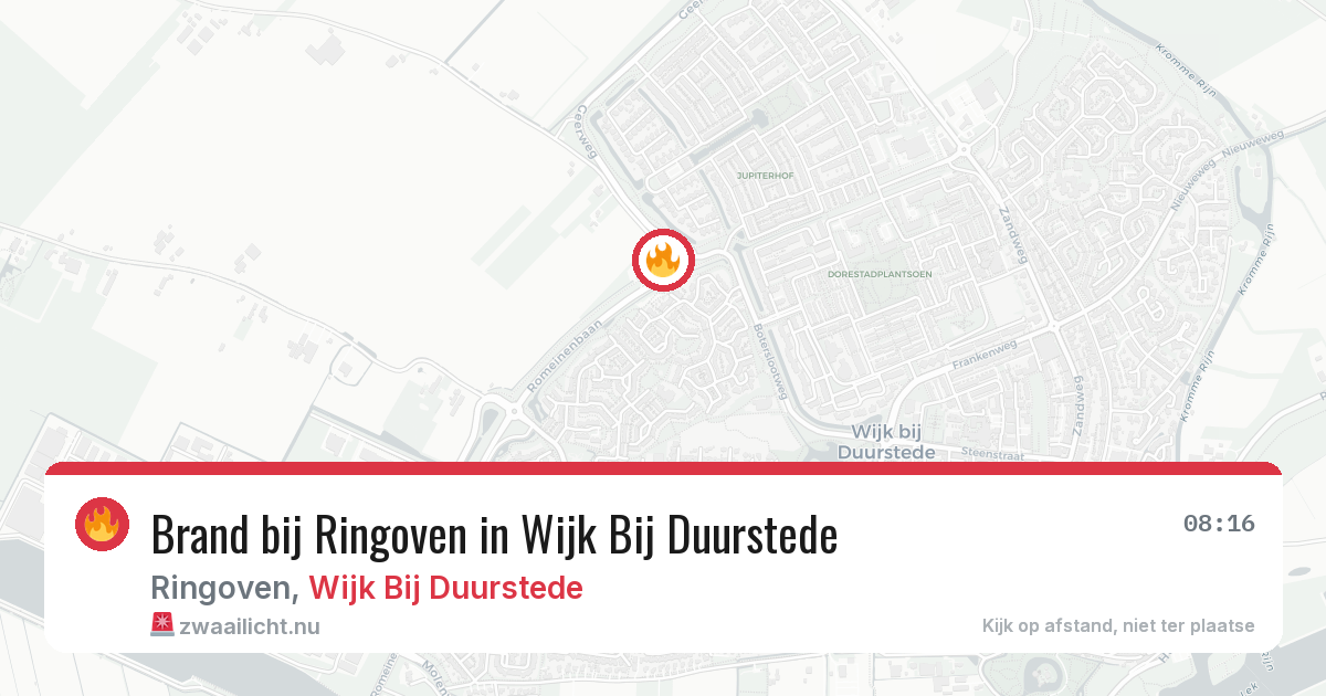Brand bij Ringoven in Wijk Bij Duurstede — 10 jul 2026