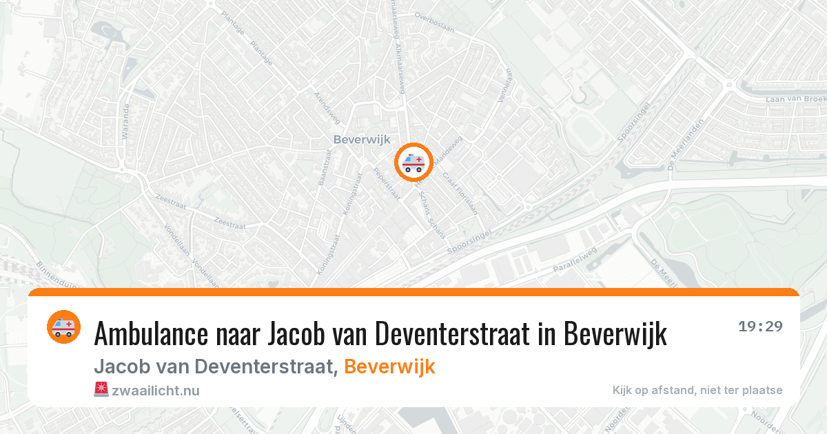 Ambulance naar Jacob van Deventerstraat in Beverwijk — 4 mei 2026