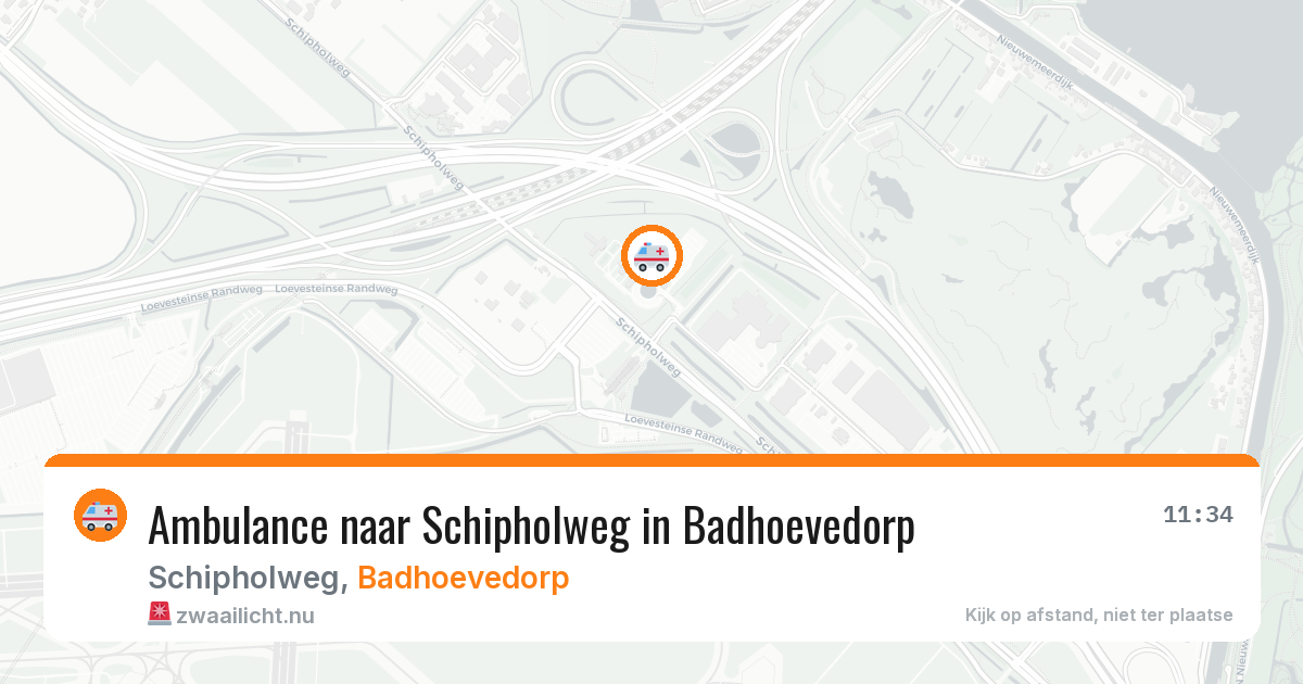 Ambulance naar Schipholweg in Badhoevedorp — 24 jul 2026