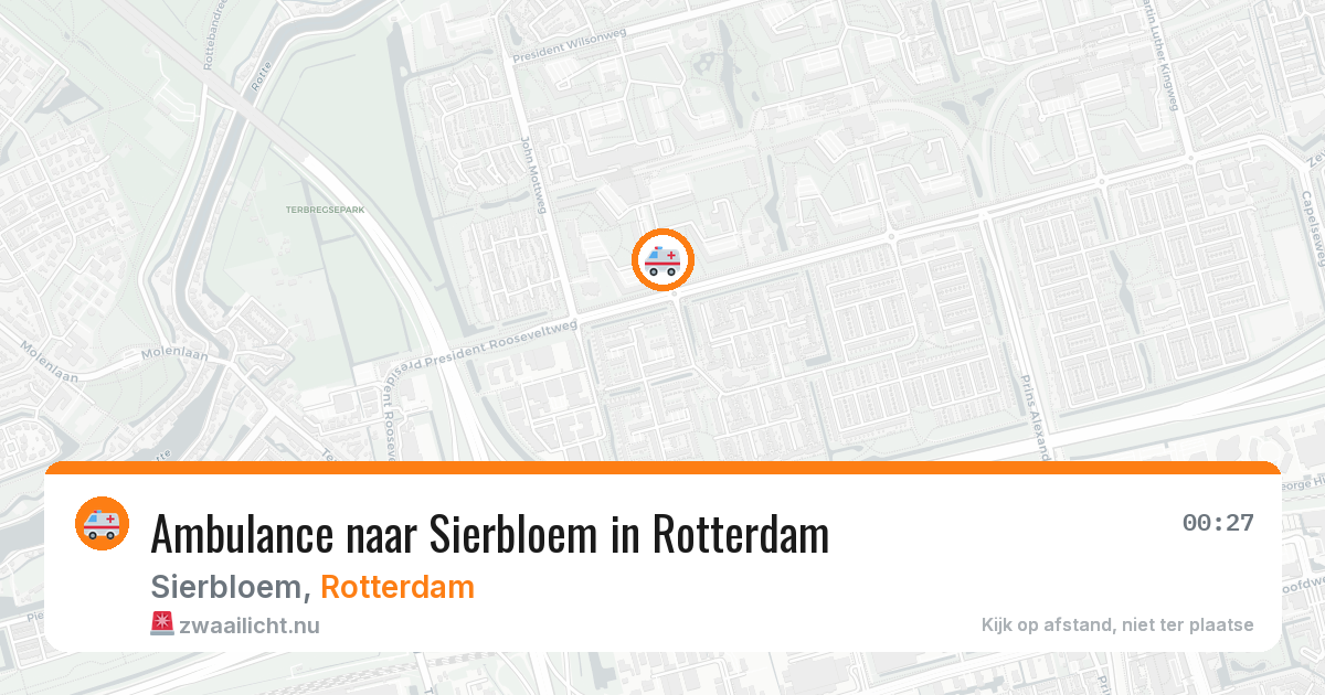 Ambulance naar Sierbloem in Rotterdam — 13 jul 2026