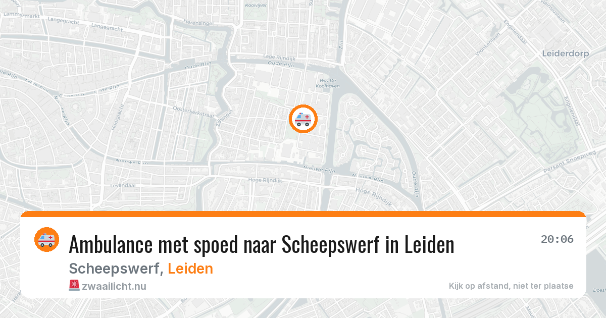 Ambulance met spoed naar Scheepswerf in Leiden — 25 jan 2026