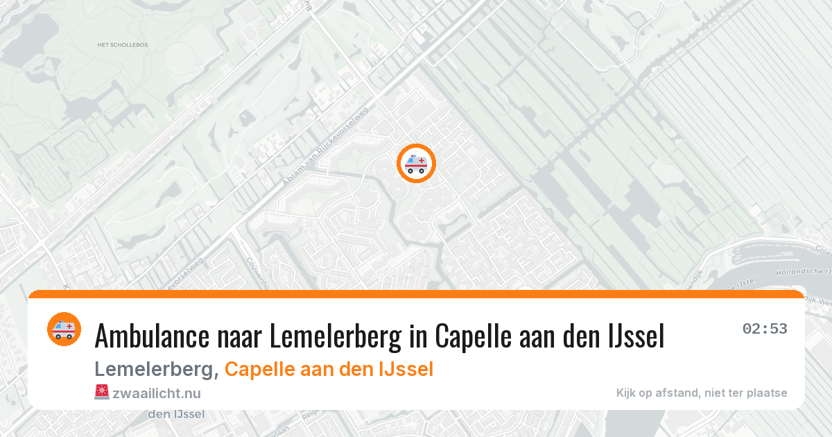 Ambulance naar Lemelerberg in Capelle aan den IJssel — 12 jul 2026