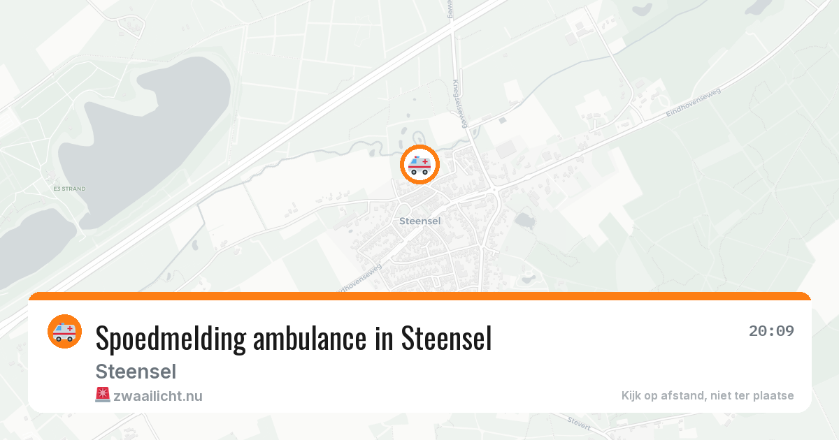 Spoedmelding ambulance in Steensel — 28 jun 2026