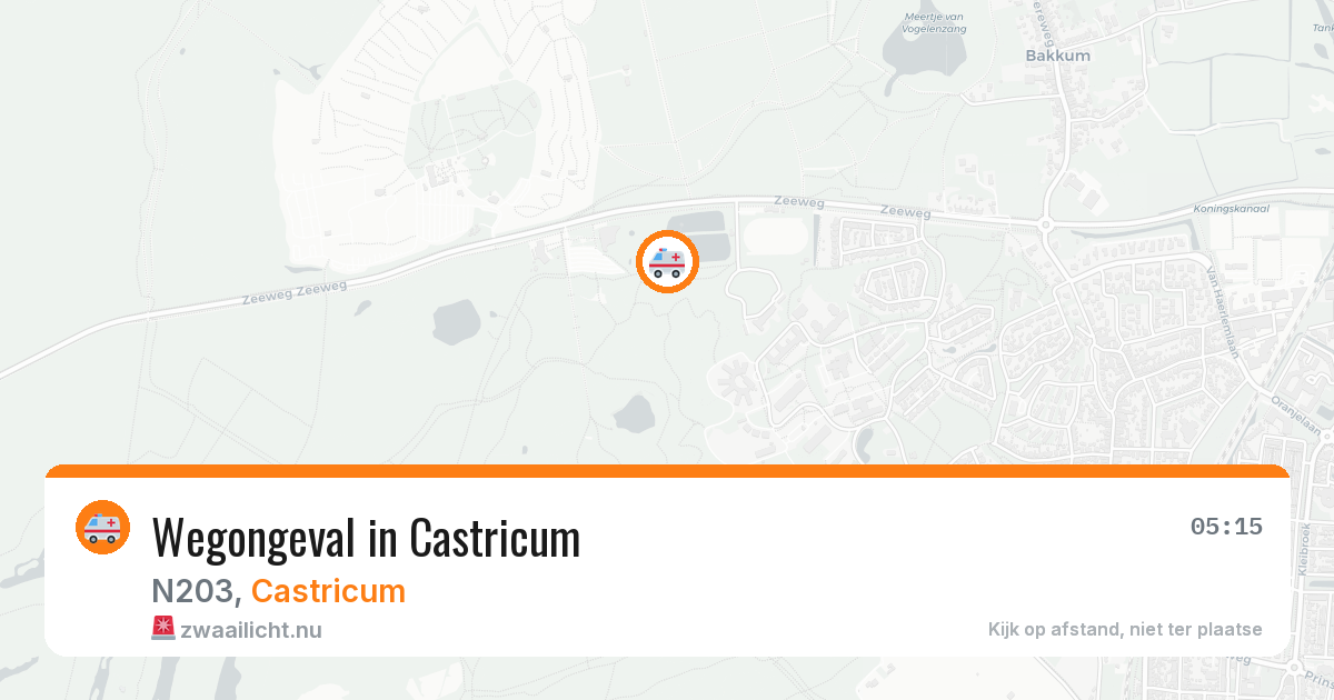 Wegongeval in Castricum — 18 jul 2026