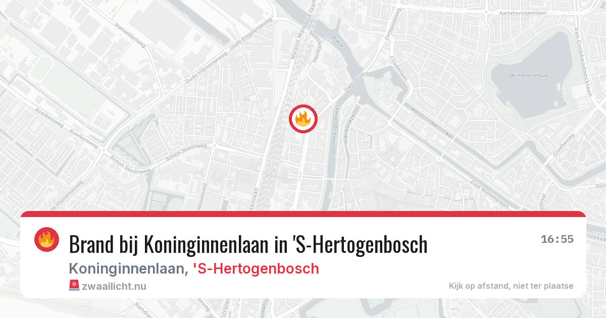 Brand bij Koninginnenlaan in 'S-Hertogenbosch — 25 jul 2026