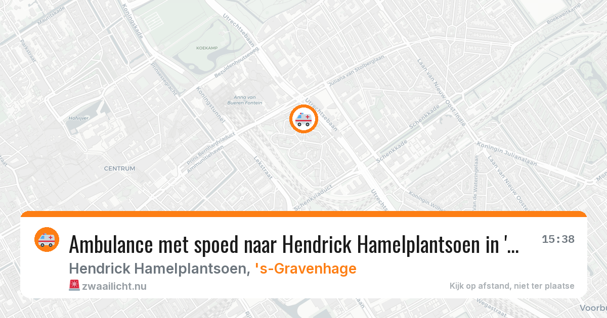 Ambulance met spoed naar Hendrick Hamelplantsoen in 's-Gravenhage — 22 jul 2026