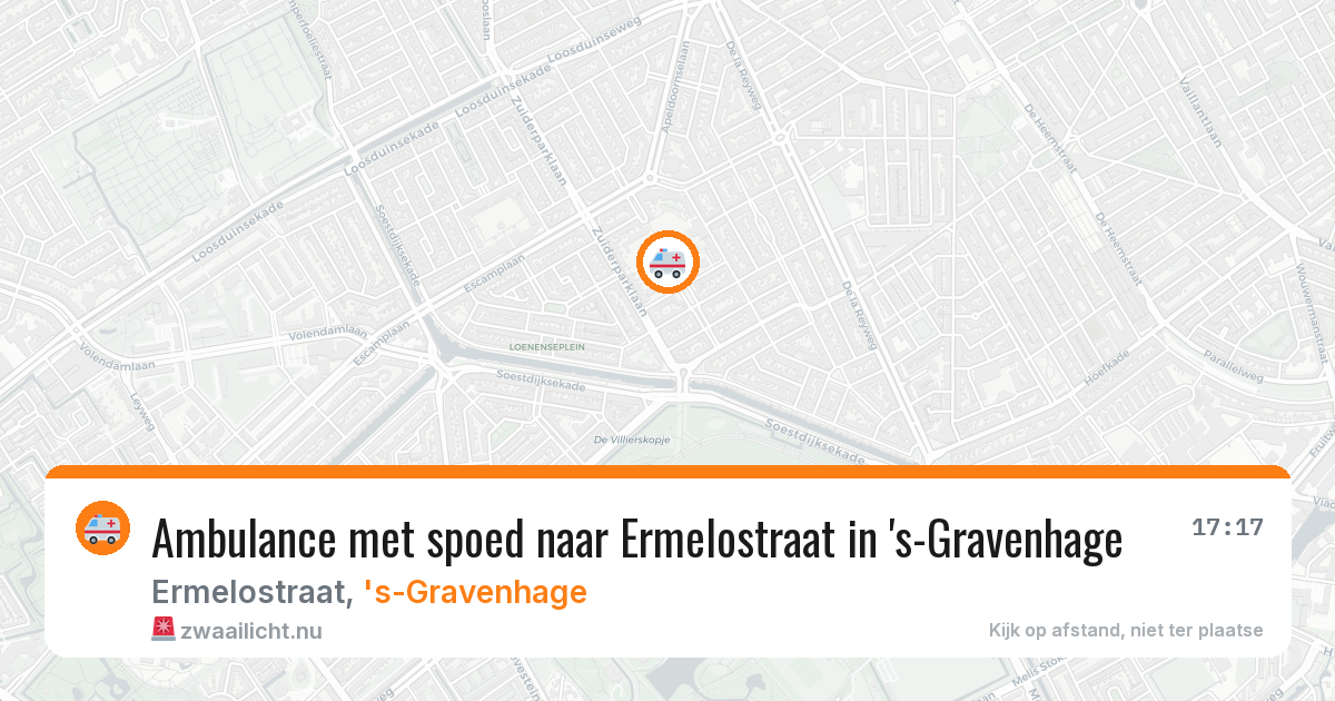 Ambulance met spoed naar Ermelostraat in 's-Gravenhage — 8 mei 2026
