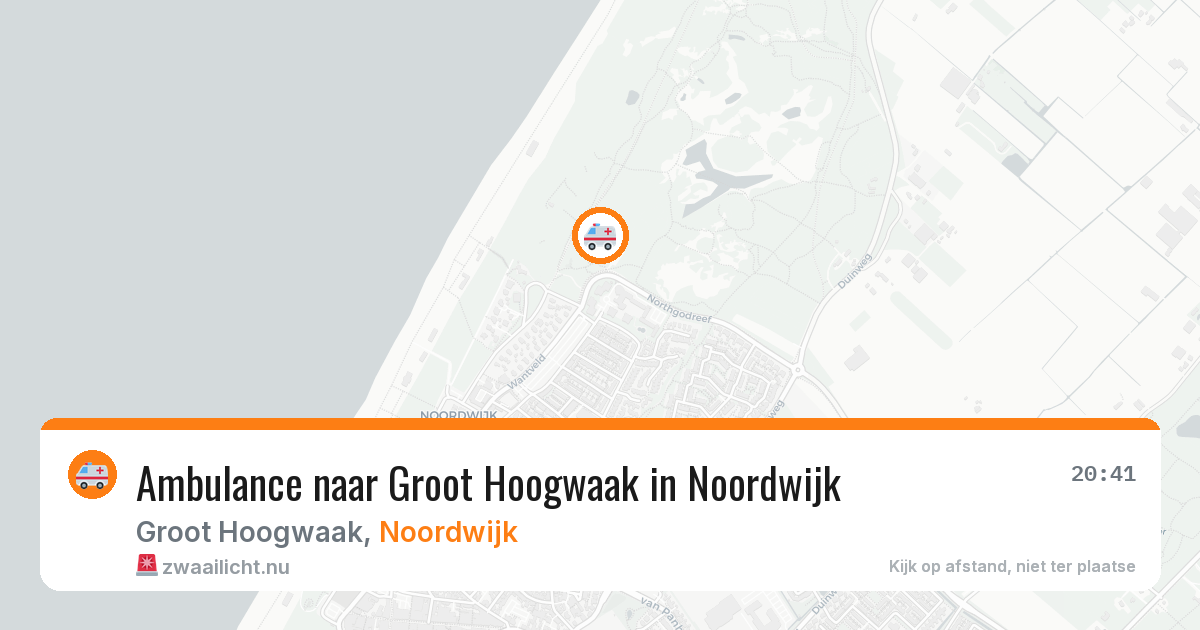 Ambulance naar Groot Hoogwaak in Noordwijk — 5 mei 2026