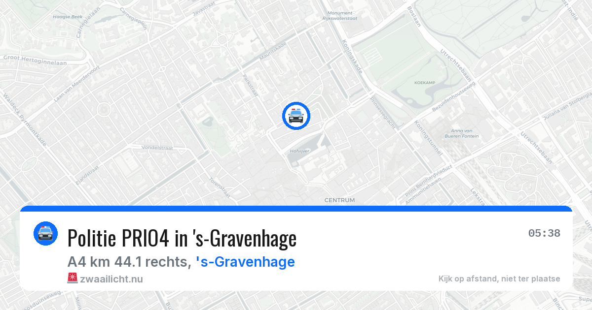 Politie PRIO4 in 's-Gravenhage — 14 jul 2026 | 🚨 Zwaailicht.nu