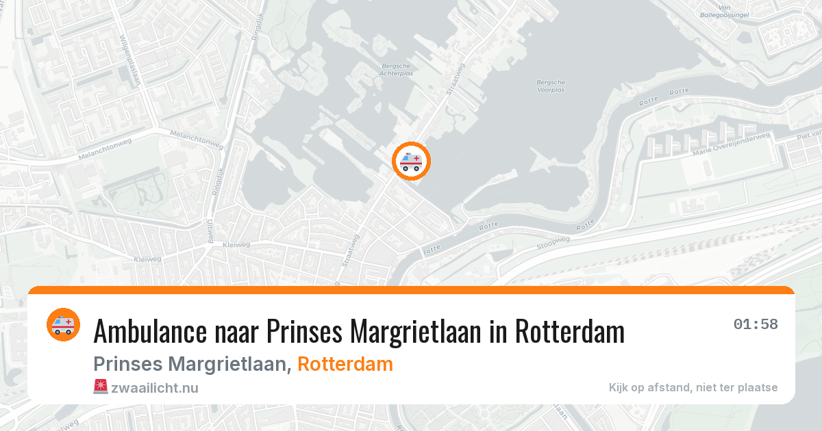 Ambulance naar Prinses Margrietlaan in Rotterdam — 27 mrt 2026