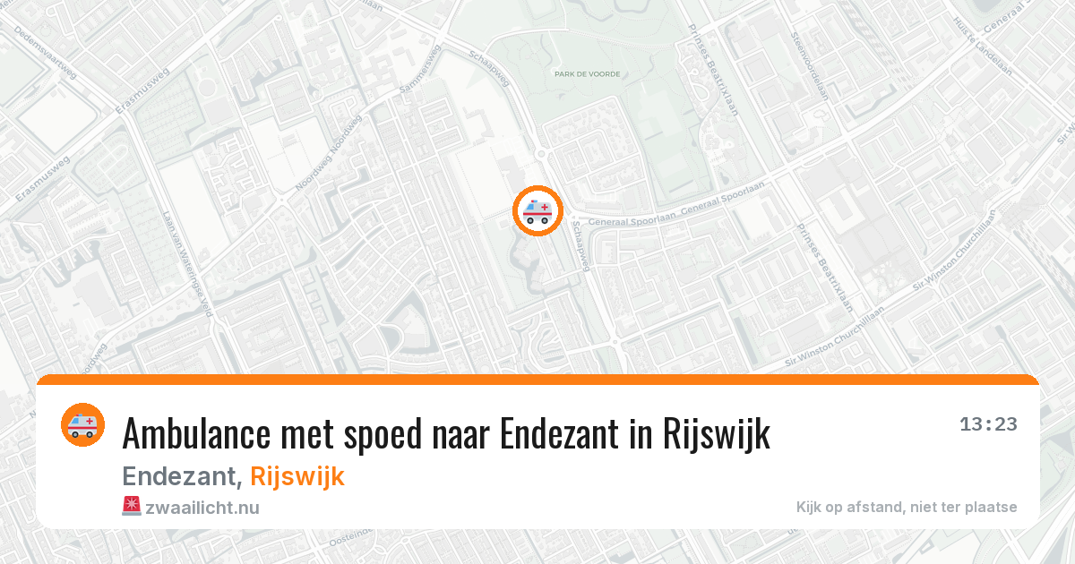 Ambulance met spoed naar Endezant in Rijswijk — 12 jul 2026
