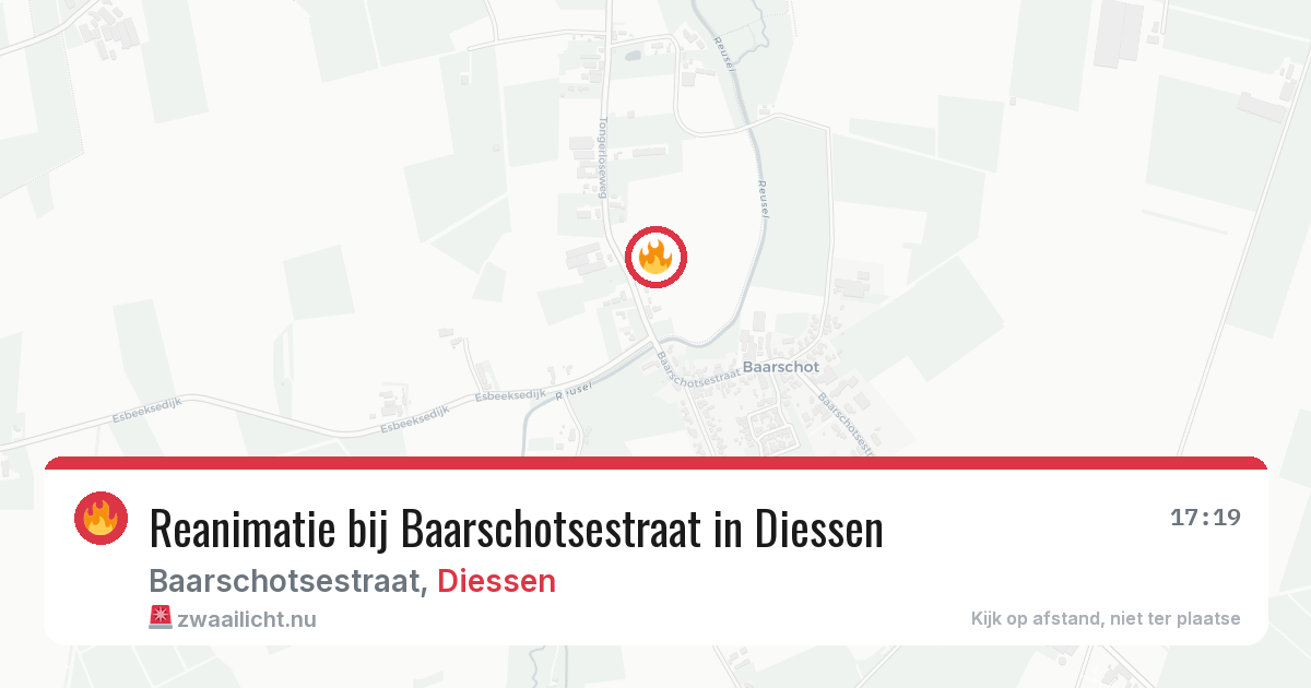 Reanimatie bij Baarschotsestraat in Diessen — 15 mei 2026