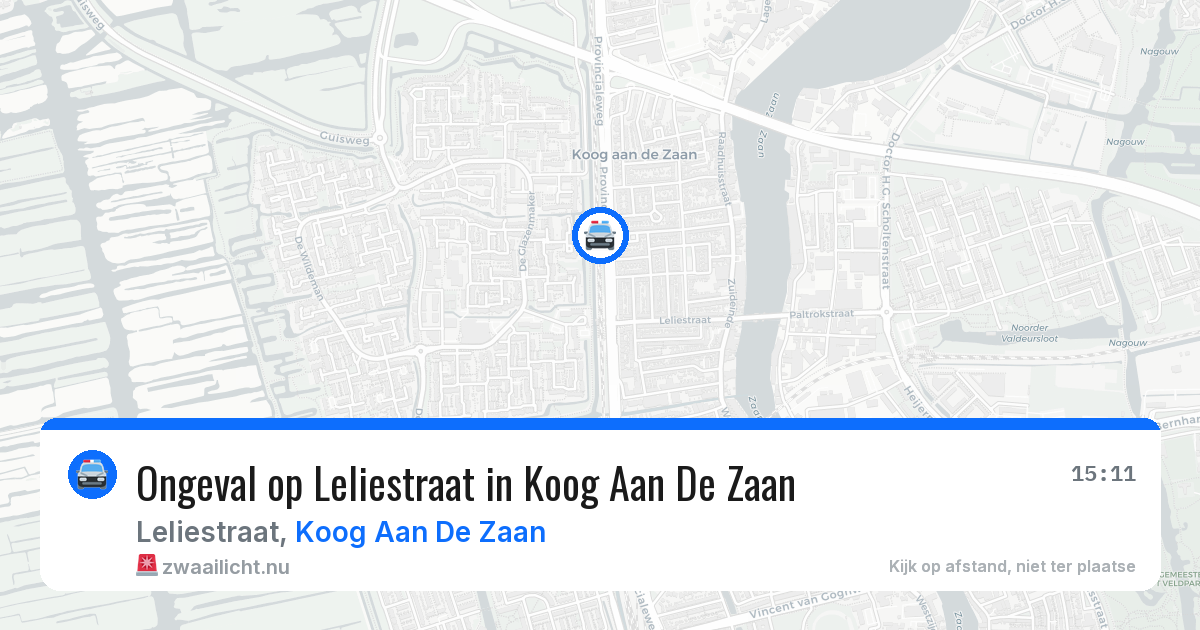 Ongeval op Leliestraat in Koog Aan De Zaan — 28 mei 2026