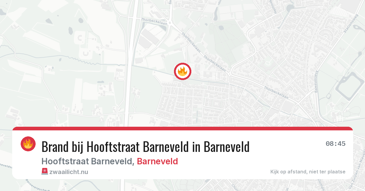 Brand bij Hooftstraat Barneveld in Barneveld — 16 jul 2026