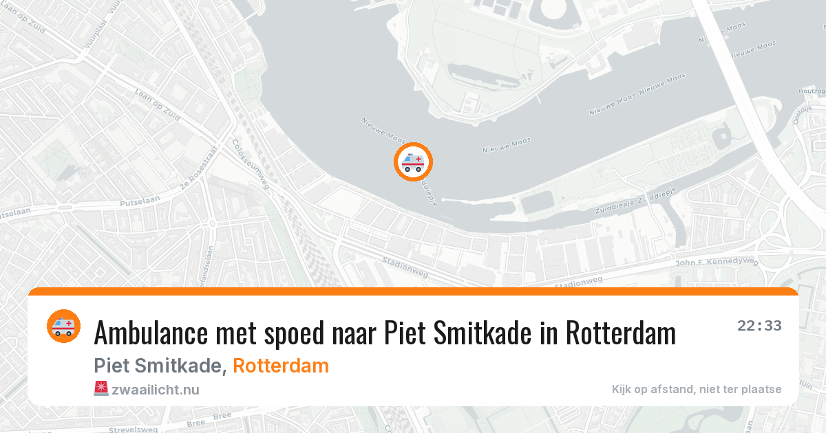 Ambulance met spoed naar Piet Smitkade in Rotterdam — 28 jan 2026