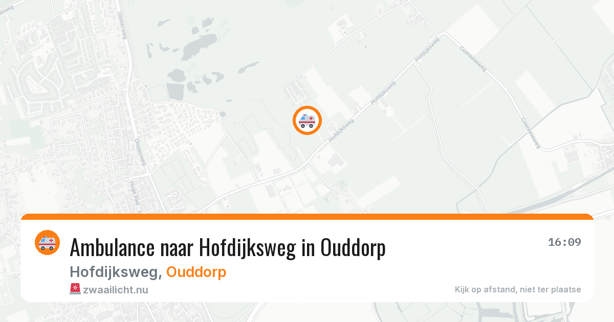 Ambulance naar Hofdijksweg in Ouddorp — 20 apr 2026