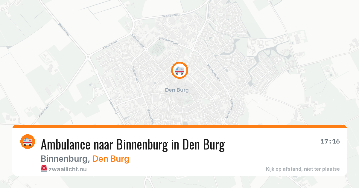 Ambulance naar Binnenburg in Den Burg — 10 jul 2026